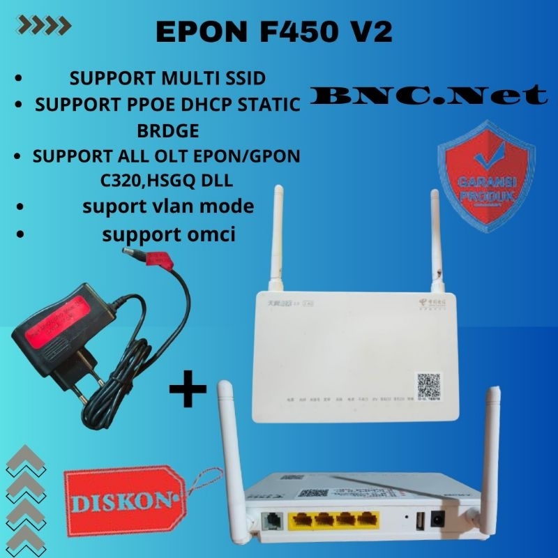 MODEM ZTE EPON F450 V3/V2 antena 5db