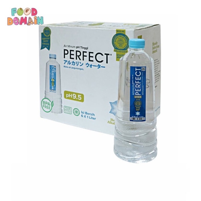

95 Perfect Natural Alkaline Water pH9.5 - 1L - 1 Dus / 6 Botol Big Sale )ﾉﾟ