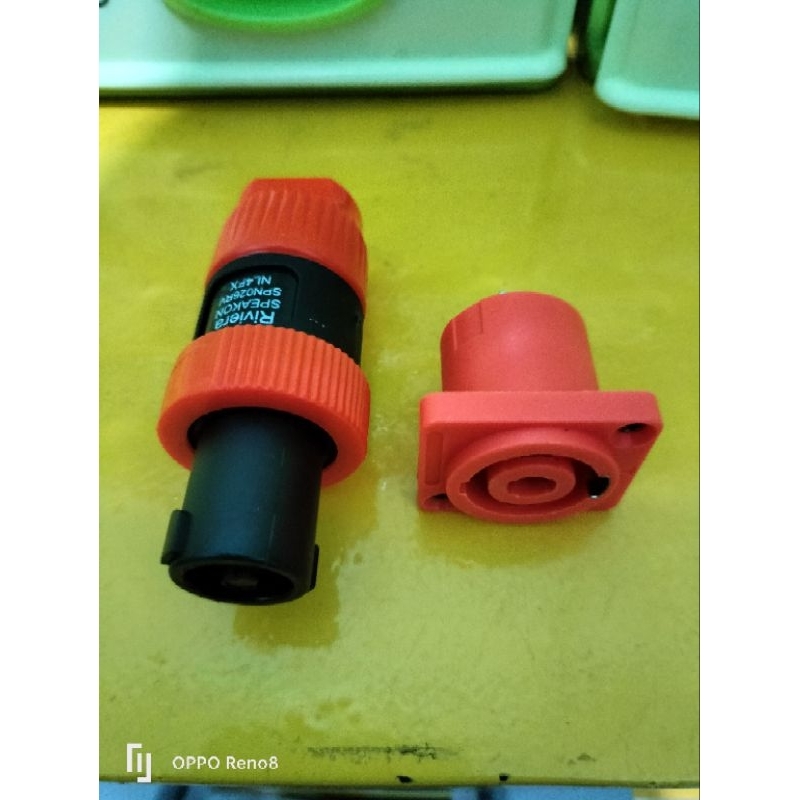 Jack spikon/soket spikon speaker 1set