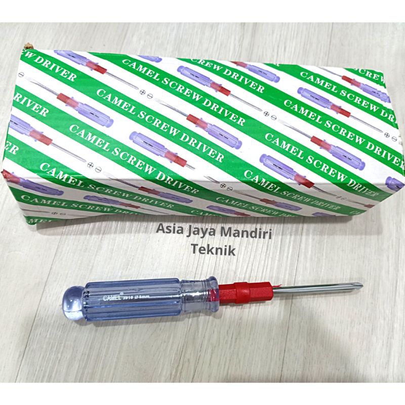 OBENG 2WAY CABUT  BOLAK BALIK MAGNET PLUS MINUS + - CAMEL