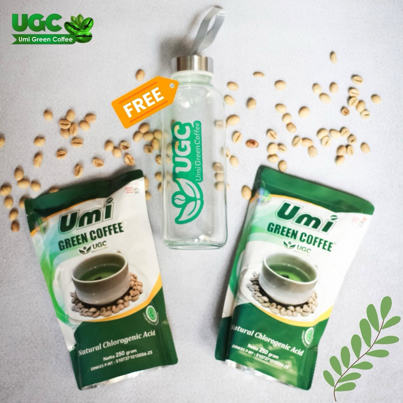 

UGC Umi Green Coffee 250Gram + Free tempat minum UGC