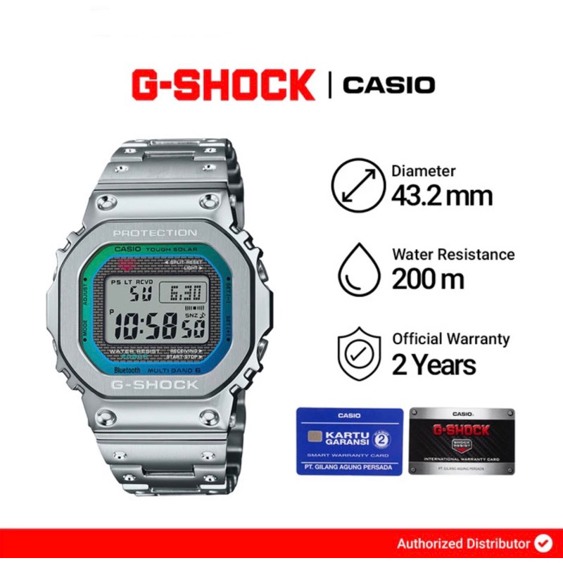 Jam Tangan Pria Casio G-Shock GMW-B5000PC-1DR / GMW-B5000PC-1D Original