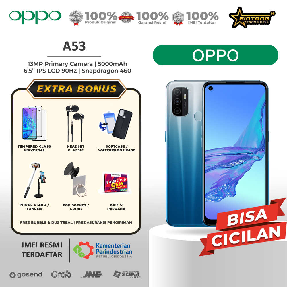 [flashsale]Oppo A53 ram 6/128gb oppo a53 ram 4/128gb oppoa53 garansi resmi