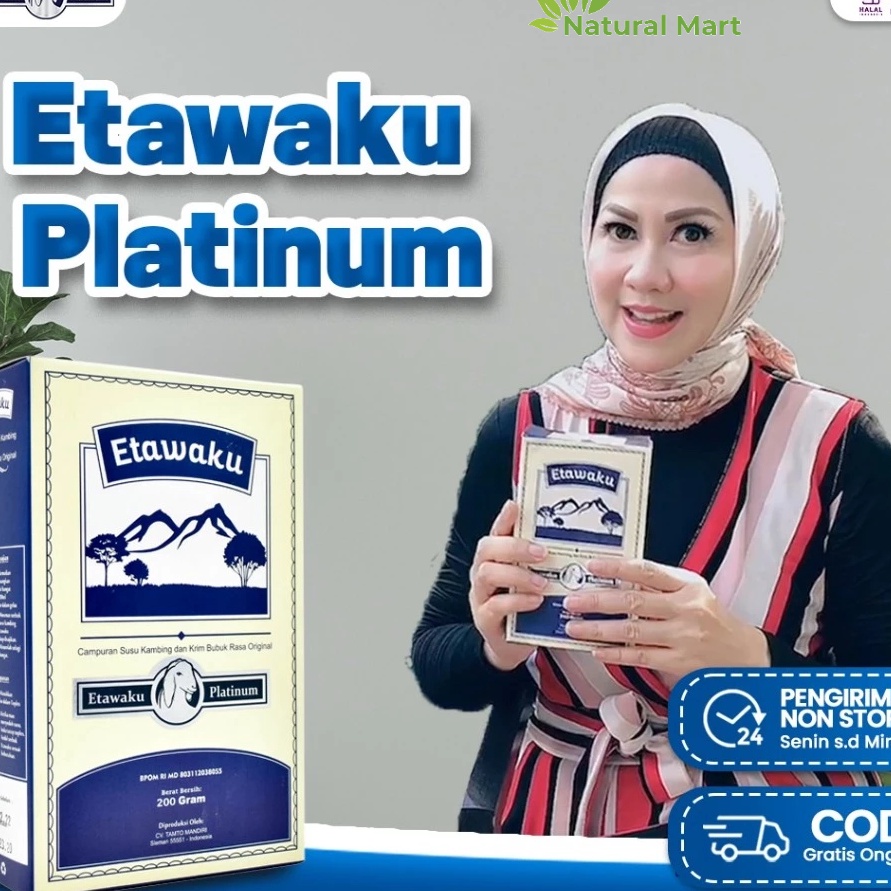 

CBPT2119 [PROMO SALE!!!] Etawaku Platinum - Susu Kambing Etawa & Krimer Nabati Isi 200gr Natural_mart