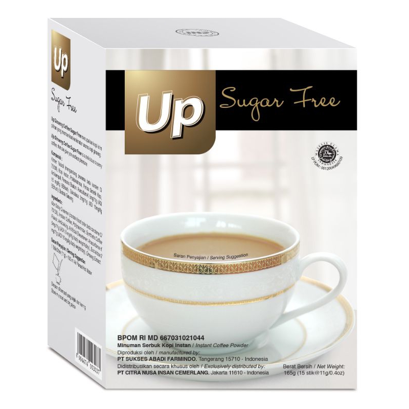 

CNI Up Ginseng Coffee Sugar Free 165gr @ 15 sachet