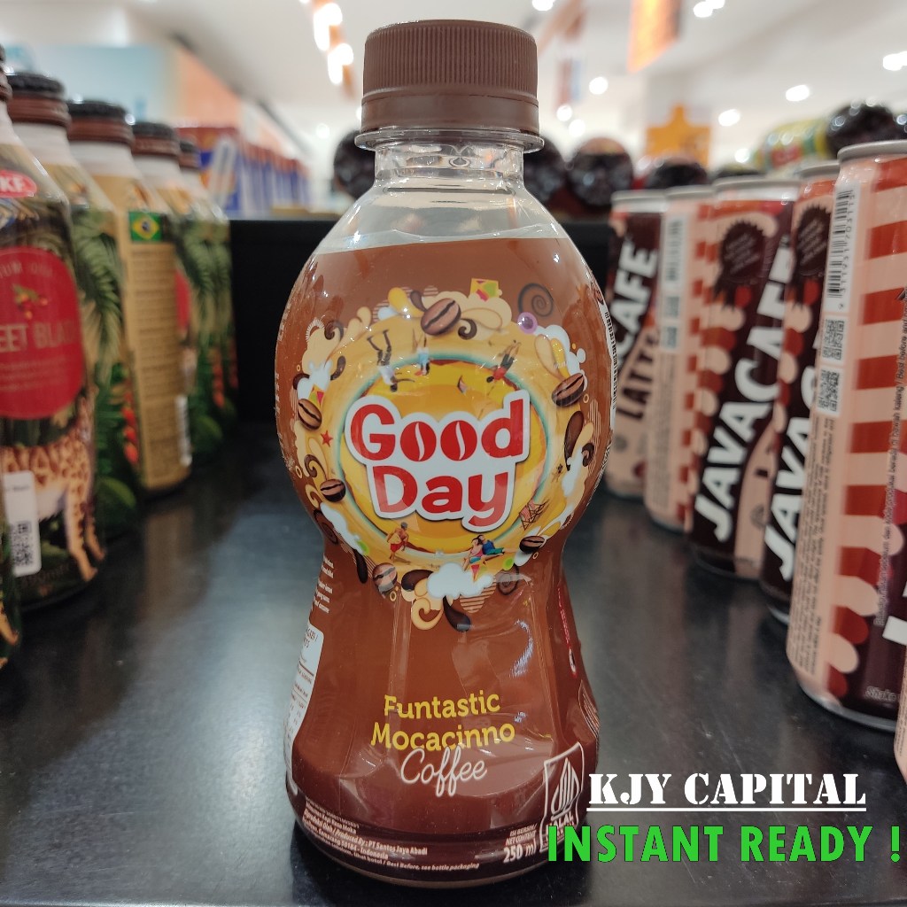 

MINUMAN GOOD DAY FUNTASTIC MOCACINNO COFFEE BOTOL 250ML / KOPI MOCACINNO / KOPI INSTAN