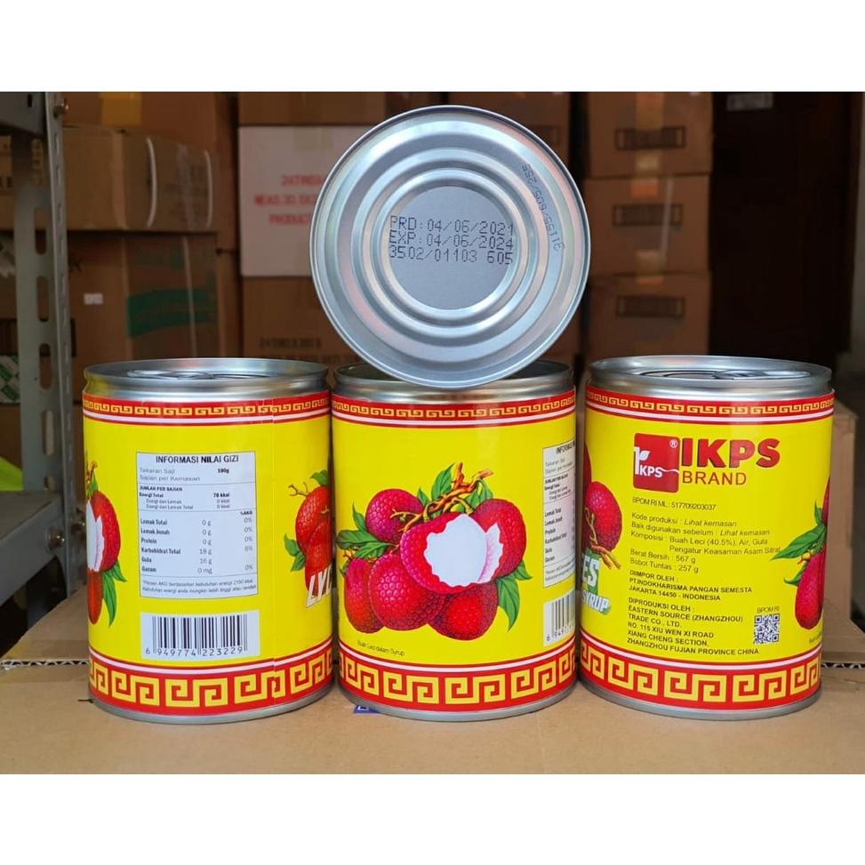 

YCKS6596 (COD )NEW_PRODUCT LYCHEE in Syrup / Buah Leci Kaleng 565g IKPS