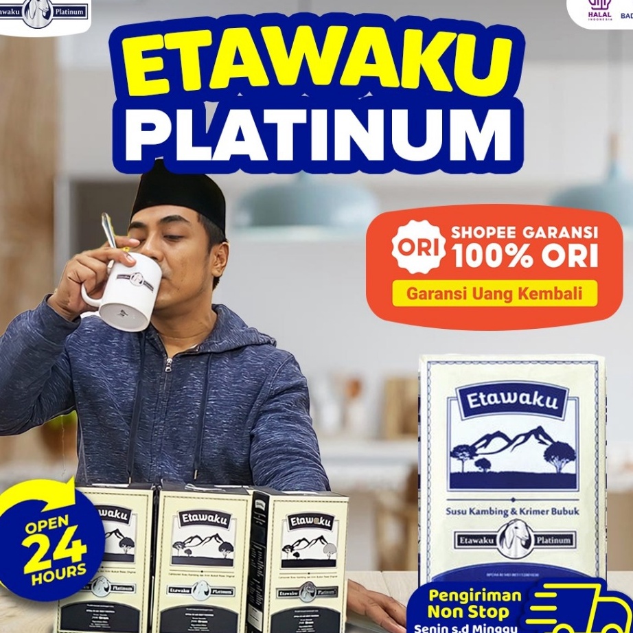 

LKGZ2175 Free Ongkir Etawaku Platinum - Susu Kambing Segar Etawa Provit Bubuk Krimer Nabati Atasi Masalah Pernafasan Asma Tingkatkan Daya Tahan & Imunitas Tubuh Jaga Kesehatan dan Kepadatan Tulang Lancarkan System Pencernaan