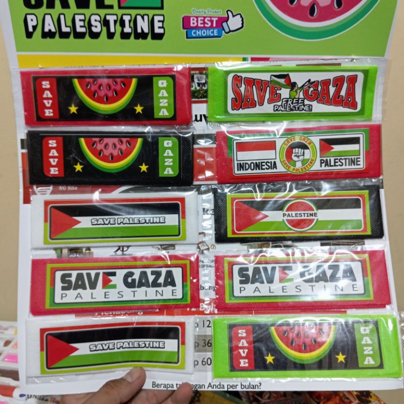 Ikat kepala Palestina 1 PCS / Ikat kepala Anak Gambar Palestina support Palestina