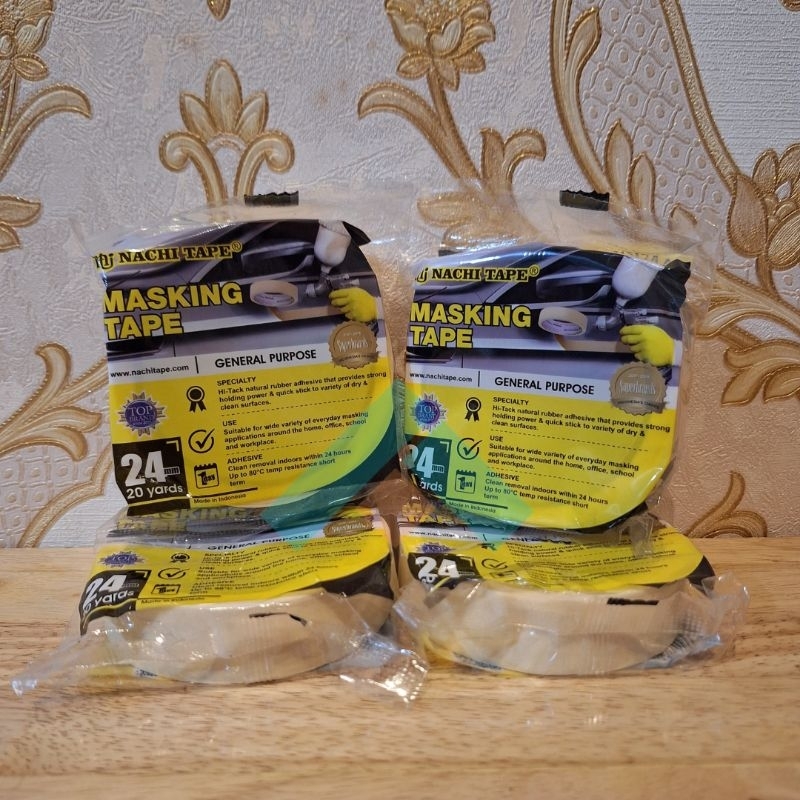 

lakban kertas nachi 24mm x 20 yard