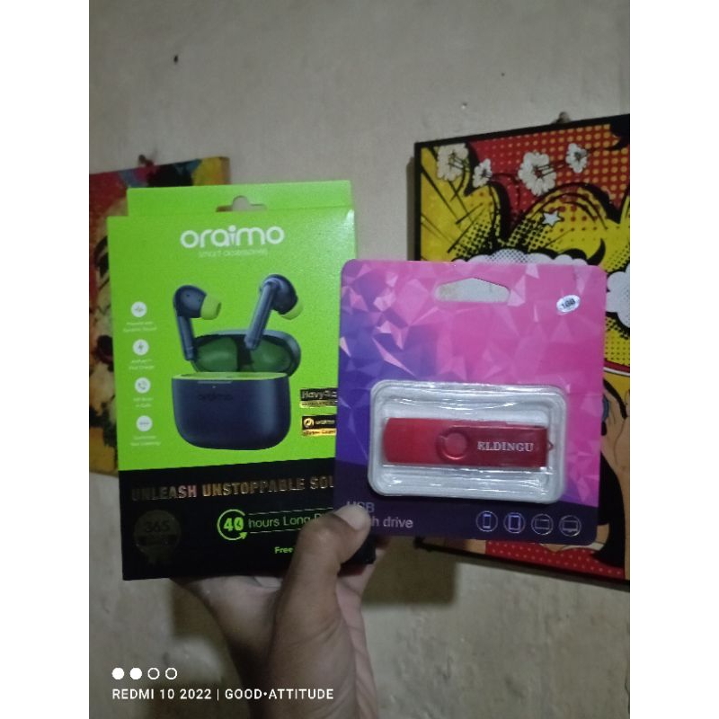 Headset Tws Wireless Gaming Oraimo Original X MDL Mobile Legends (Free Gift)