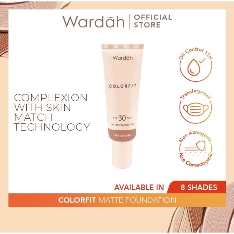 Wardah Colorfit Matte Foundation SPF 30+++ | Wardah Colorfit Foundation