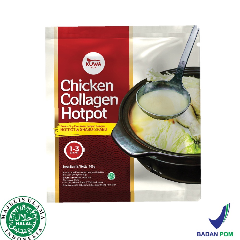 

KBJF0241 Terlaku.../ KUWA Chicken Collagen Hotpot - Kaldu Sup Ayam Kolagen - 100g