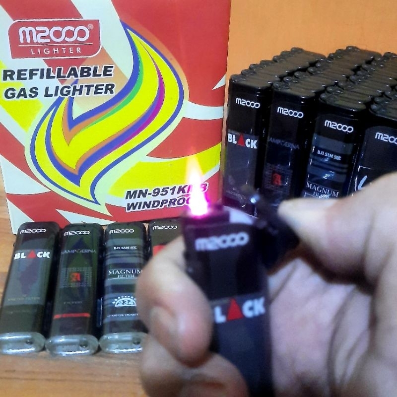 Korek api Bara M2000 HITAM / korek gas / korek api