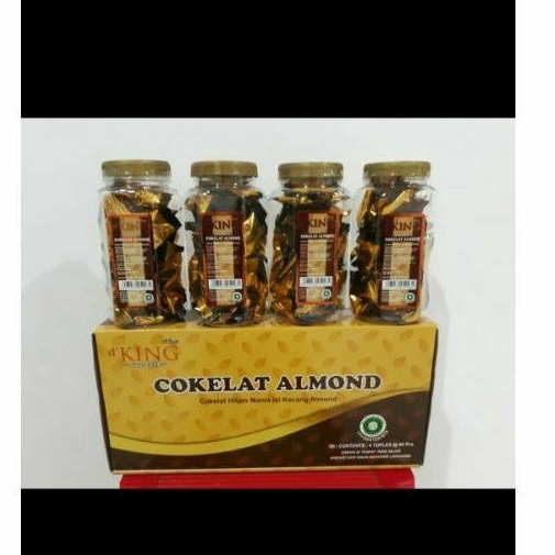

coklat almond Bonibol per dus isi 4 toples 72