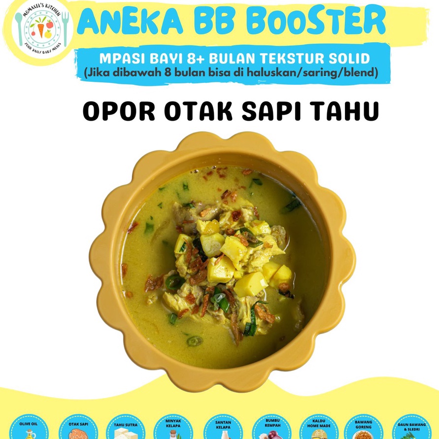 

WFWX5157 COD OPOR OTAK SAPI TAHU SANTAN (CATERING MAKANAN BAYI MPASI FROZEN BEKU)