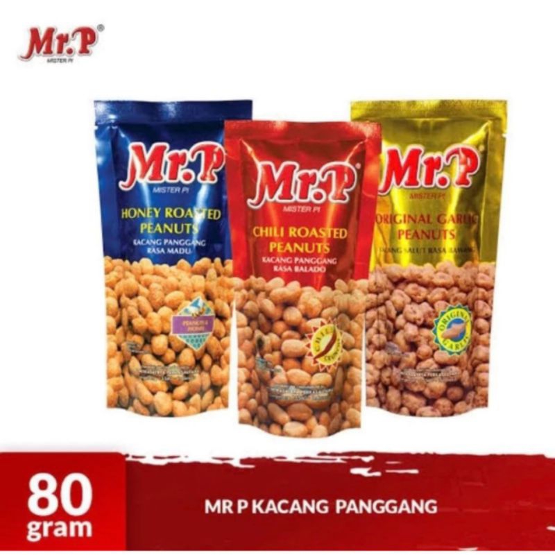 

MR. P Kacang Panggang Madu Spicy Bawang 80g