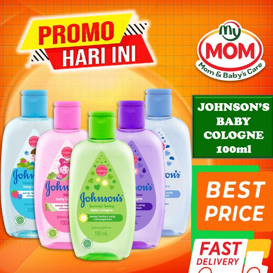 Terkini [] JOHNSON'S Baby Cologne Isi 100ml / Summer Swing / Morning Dew / Heaven / Happy Berries / 