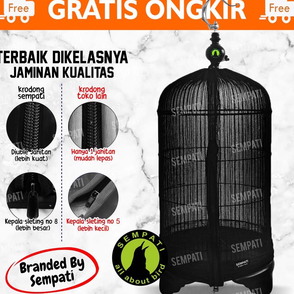 Pasti Laku Krodong Lovebird Transparan Ekonomis Sempati Kerodong Krodong Sangkar Kandang Burung Love