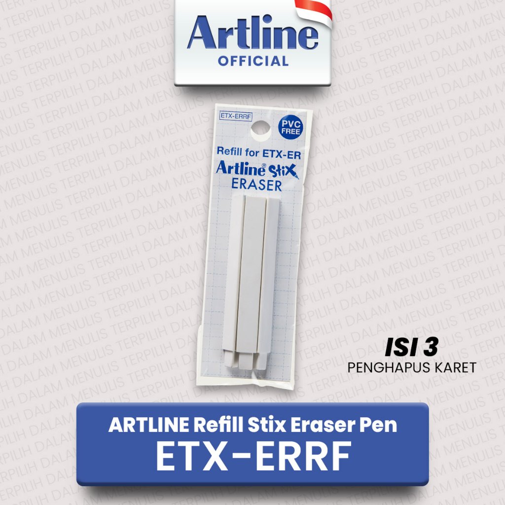

ARTLINE Penghapus Stix Eraser Pensil REFILL ETX-ERRF/3H
