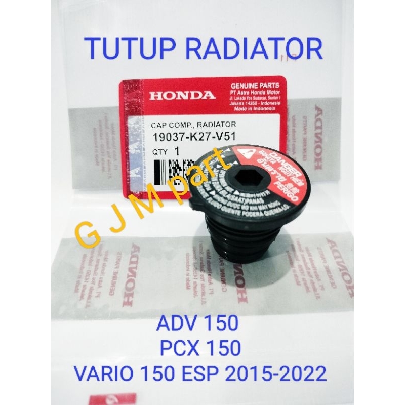 CAP COMP RADIATOR TUTUP RADIATOR HONDA VARIO 150 PCX 150 ADV 150 ORIGINAL ASLI