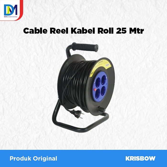 Cable Reel Kabel Roll 25 Mtr Krisbow Produk Original