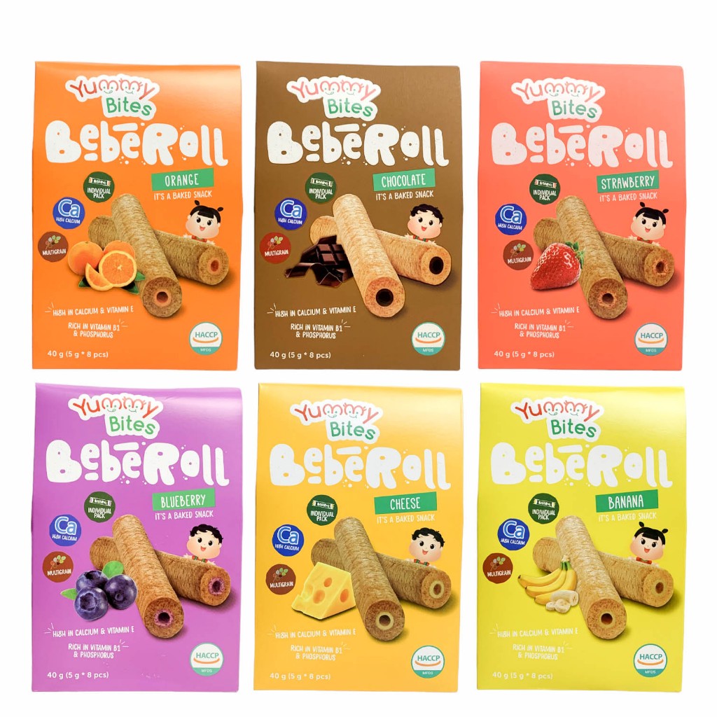 YUMMY BITES Beberoll 40g | Cemilan Mpasi Bayi | Kids Snack Mpasi 8 bulan | Finger Food Snack
