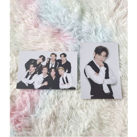 BTS POSTCARD NYEL 2021 TAEHYUNG GROUP OFFICIAL NEW YEAR V OT7