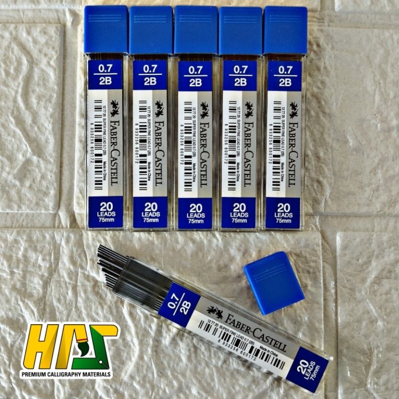 

Isi Pensil/ Refil Pensil Mekanik Faber-Castell 2B 0.7mm