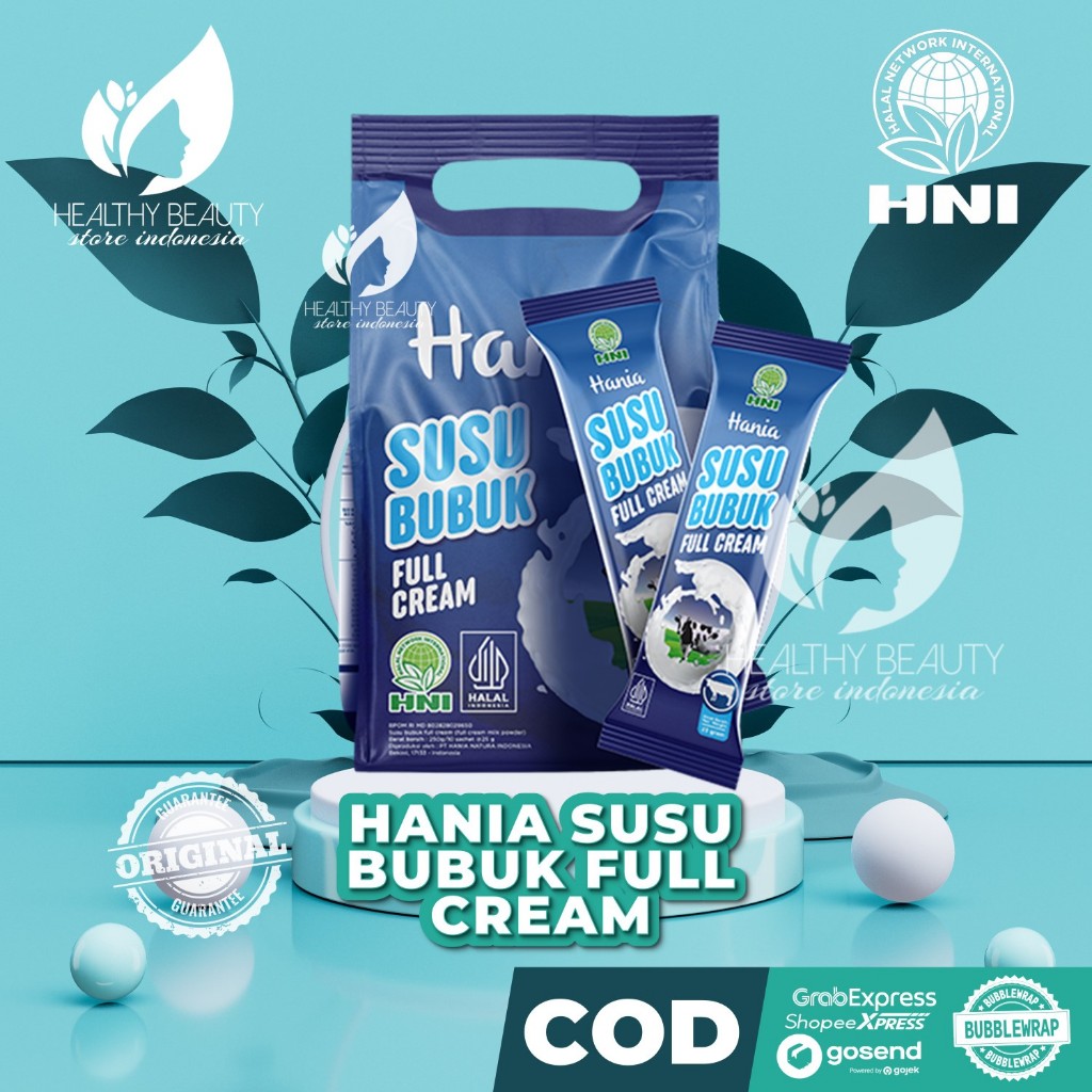 

Susu sapi bubuk Menguatkan tulang, Meningkatkan kekebala tubuh HANIA FULL CREAM HNI HPAI