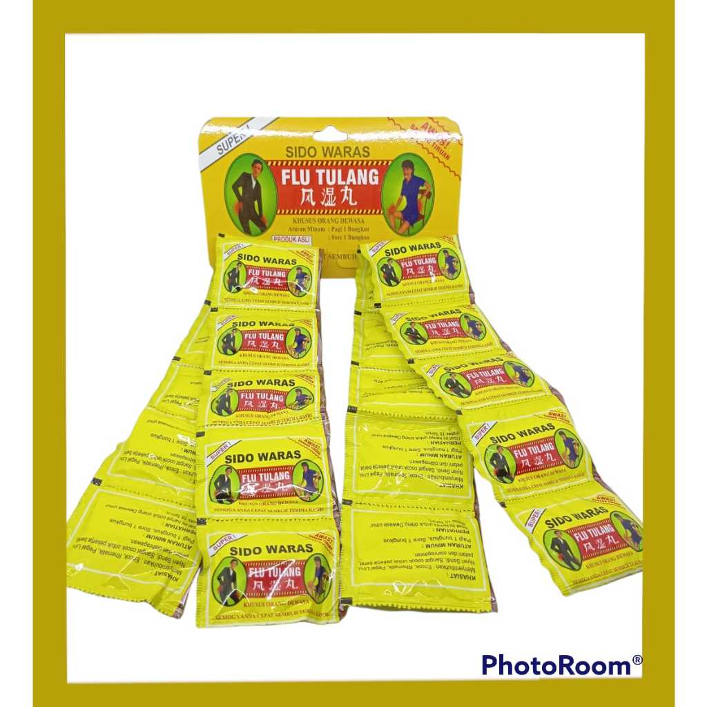 Flu Tulang Sido waras 20 sachet, Mengobati Pegal Linu encok