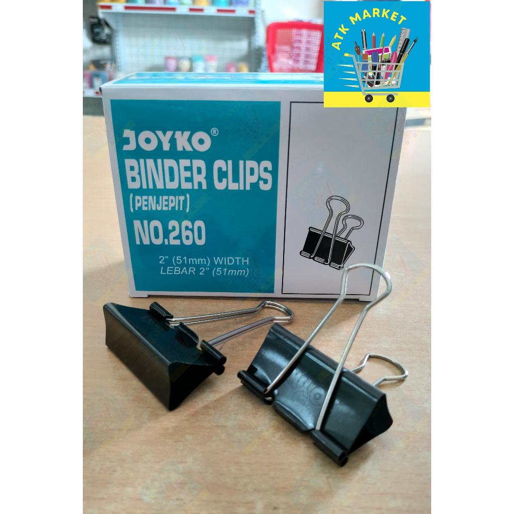 

Binder Clip 260 / Klip 260 / Penjepit Kertas Hitam #260