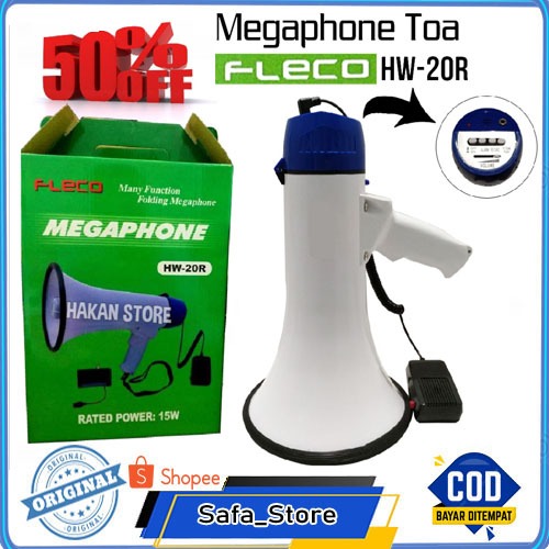 TOA MEGAPHONE FLECO HW-20R MEGAPHONE PENGERAS SUARA FLECO HW-20R RATED POWER 15W SUARA SUPER KERAS