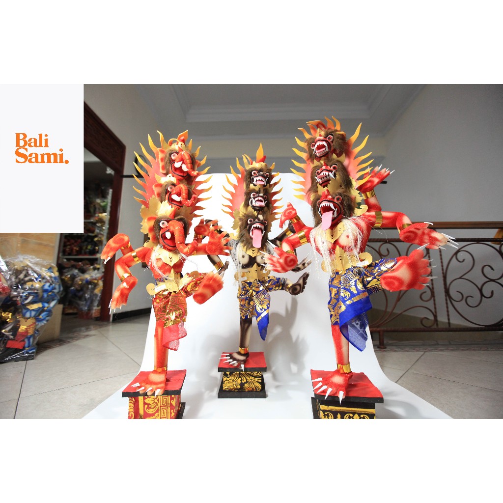 Ogoh - Ogoh Termurah Bali / Miniatur Ogoh-ogoh Random  (kepala tiga)