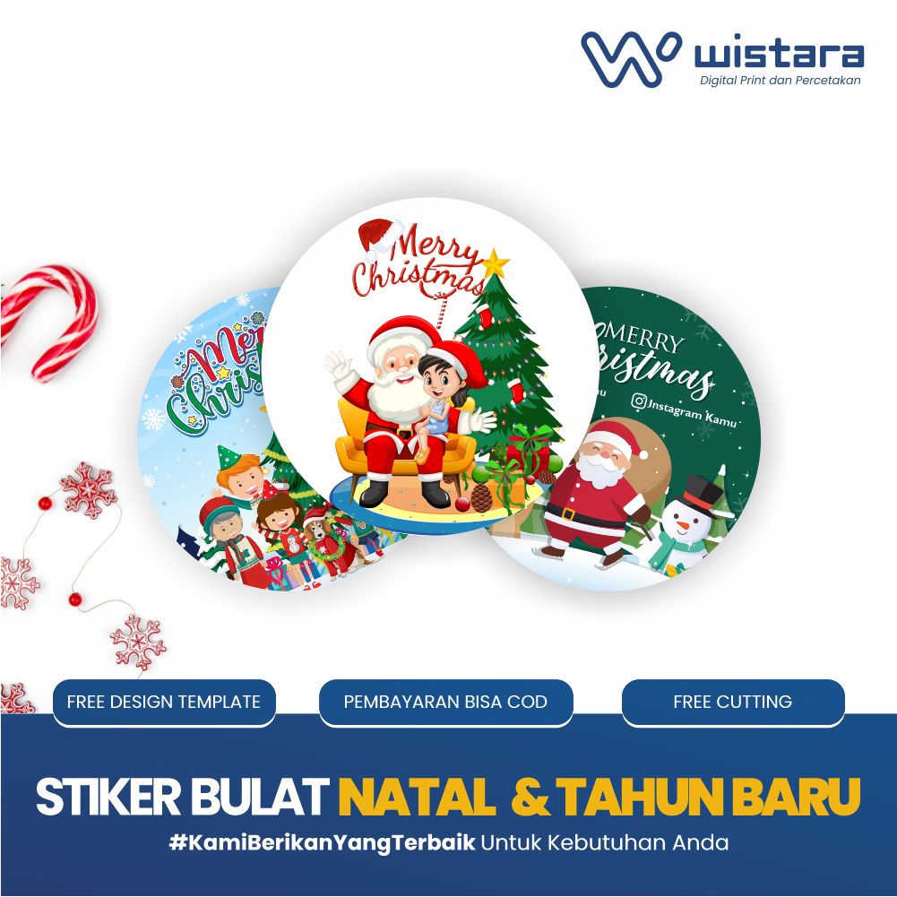 

Stiker Natal Label Makanan Custom Toples Kue Kering Logo OlShop Free Design