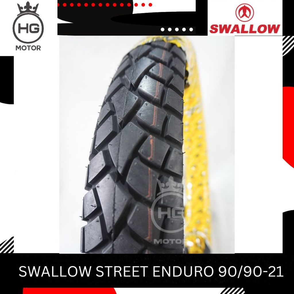 Ban Tubeless Swallow 90/90-21 Street Enduro Semi Trail SB-117 Ring 21