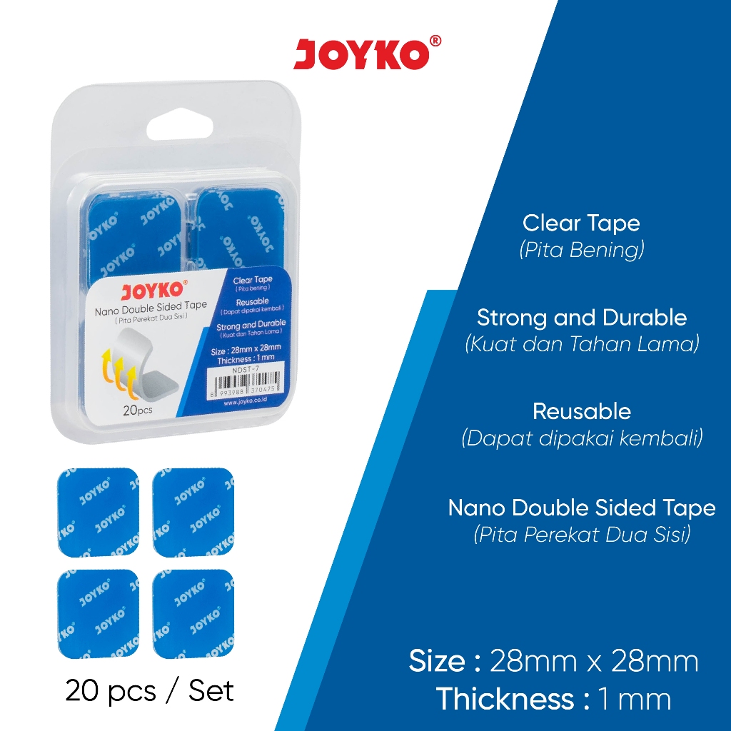 Nano Double Sided Tape Pita Perekat Dua Sisi Joyko NDST-7