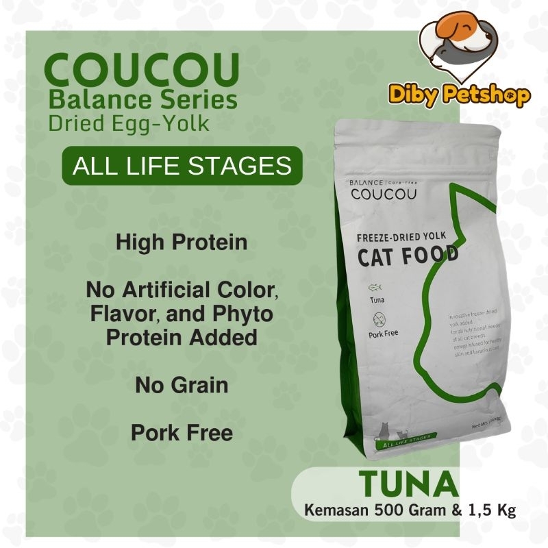 Coucou catfood All life stages Freshpack Tuna 1,5 Kg