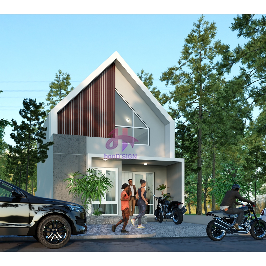 JASA DESAIN RUMAH | DESAIN SCANDINAVIAN 6x10M