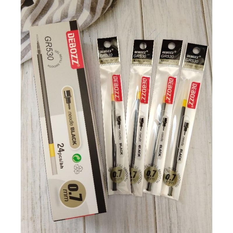 

(24PC) REFILL GEL DEBOZZ GR-530 MATA PENA 0.7 TINTA HITAM