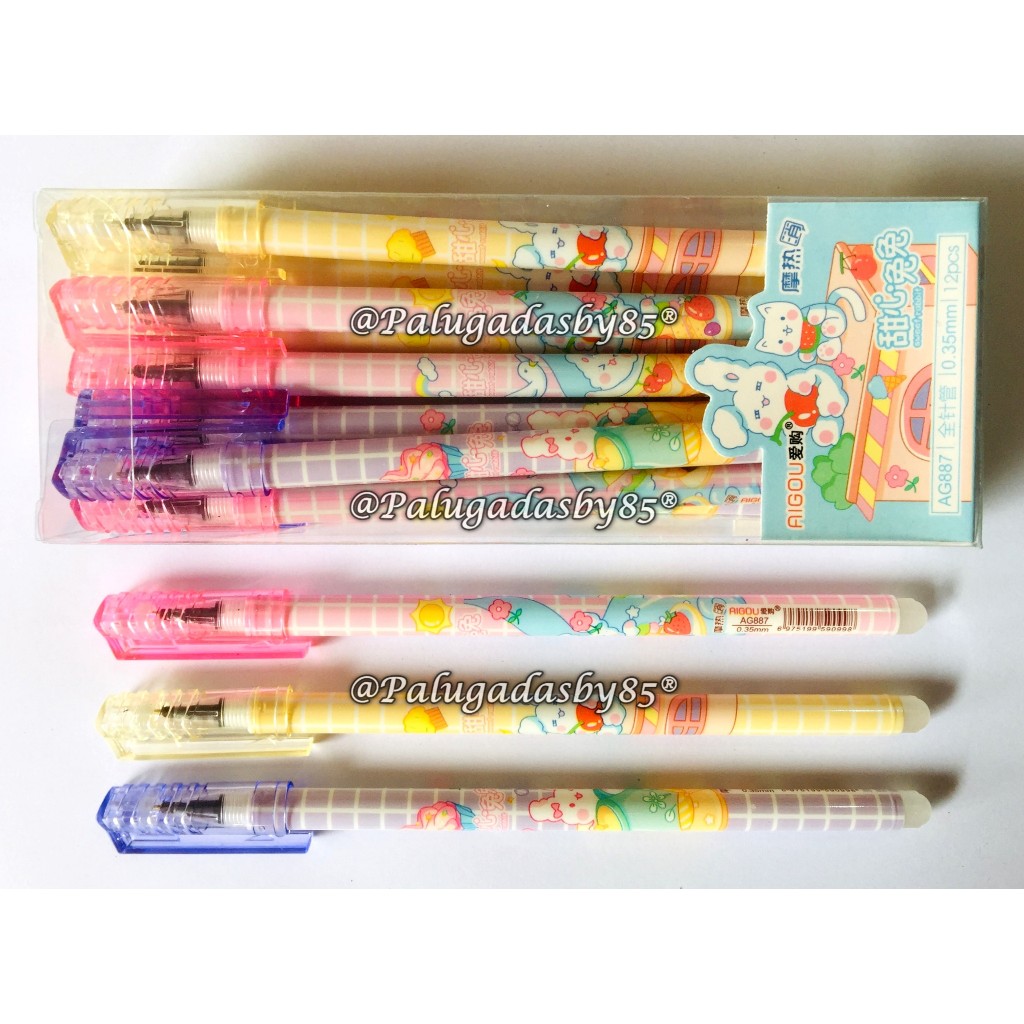 

(1 Biji) GROSIR Erasable Gelpen AIGOU AG887 0.35 Gel Pen Hitam / Erasable Gel Pen Pulpen Bisa Dihapus Aigou AG887 / Erasable Aigou AG-887 / Aigou AG 887