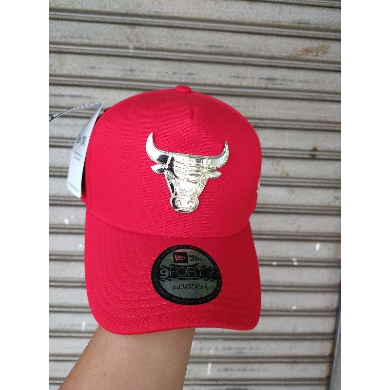 TOPI BASEBALL BANTENG MERAH LOGO BESI SILVER