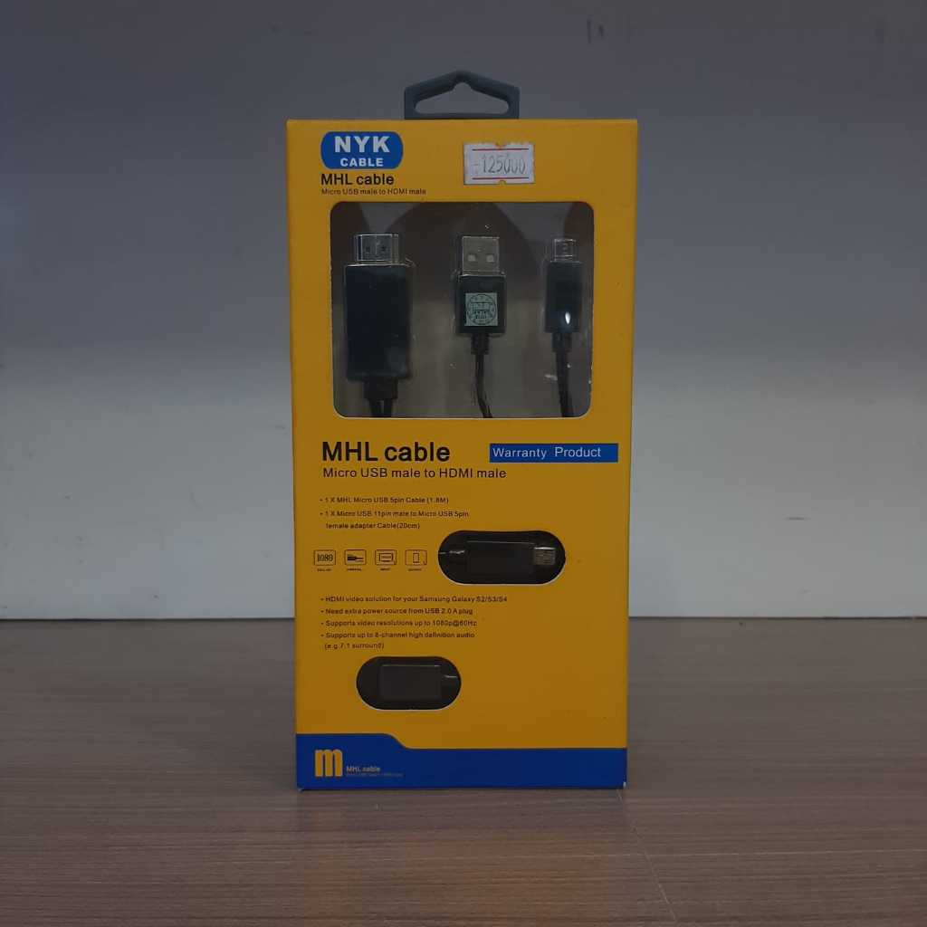 MHL Cable Micro USB male to HDMI male