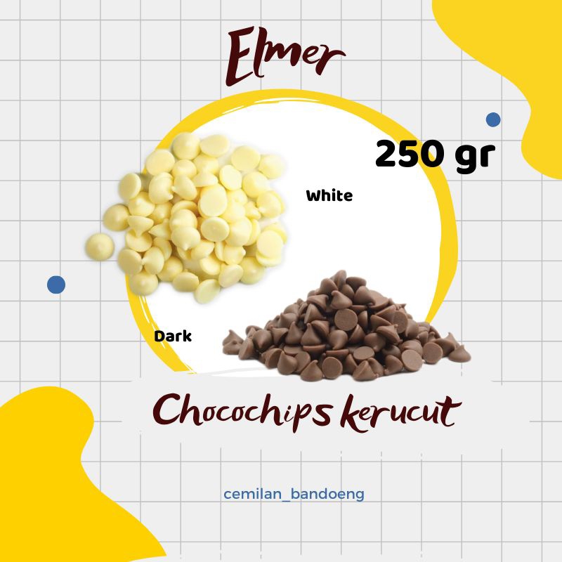 

CHOCOCHIPS KERUCUT ELMER KEMASAN 250GR