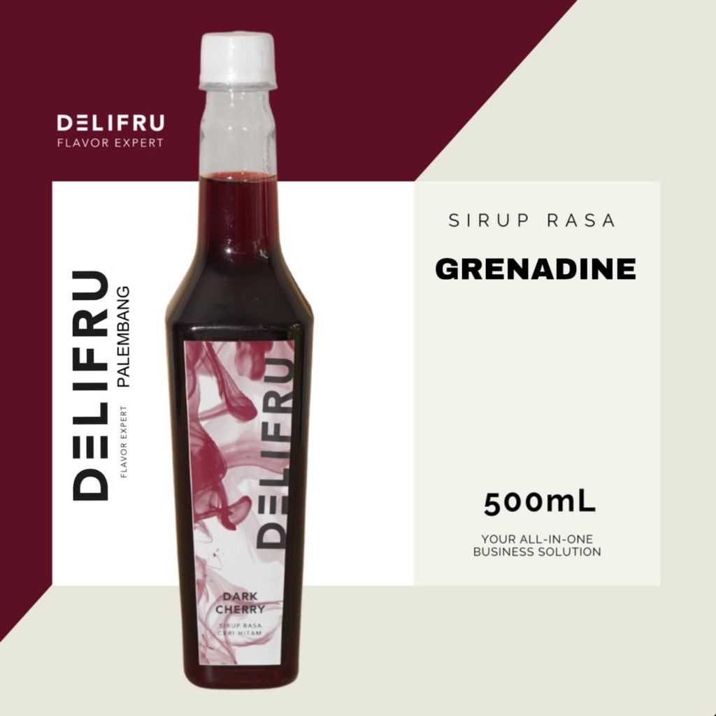 

Delifru Syrup Grenadine - Sirup Delima 500 ml