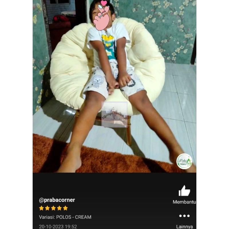 [80cm] Bantal Alas Duduk Super Jumbo 80cm Bulat Bantal Kursi Rotan Besar Alas Duduk untuk Kursi