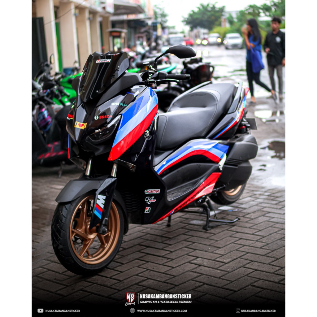 DECAL STIKER PCX BMW HITAM FULLBODY