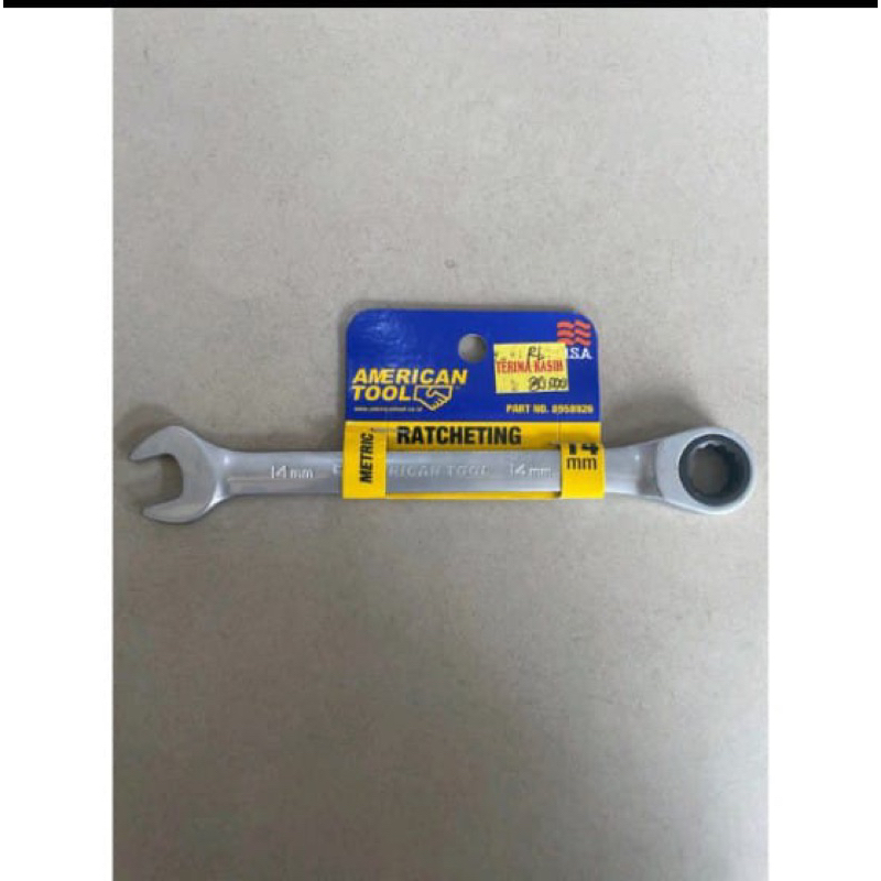 Kunci ring pas Rachet american tools  14mm/ kunci ring pas otomatis american tools / rachet combinat