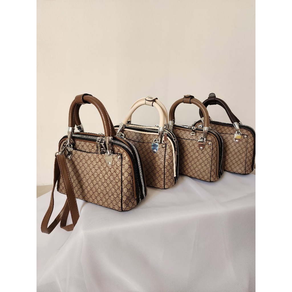 tas fashion wanita tas slempang bahu impor alma medium handle bag tas keren kekinian 2in1