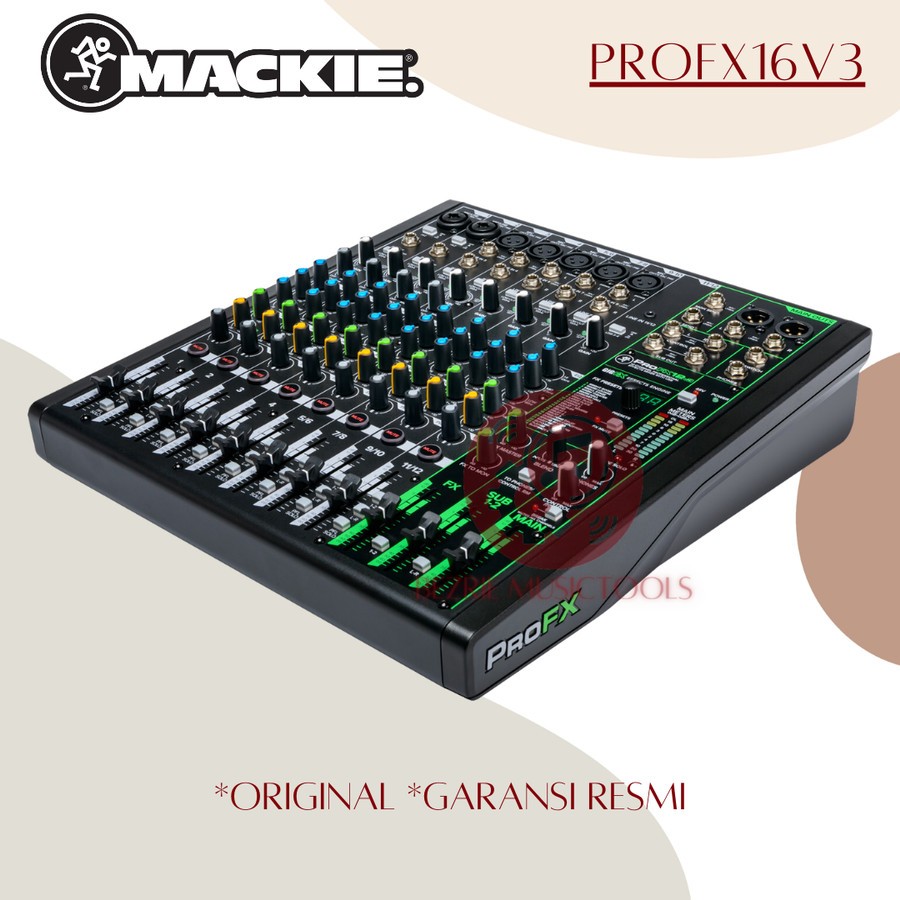 Mixer Audio Mackie PRO FX16V3 fx-16v3 Mixer USB and Effect Original